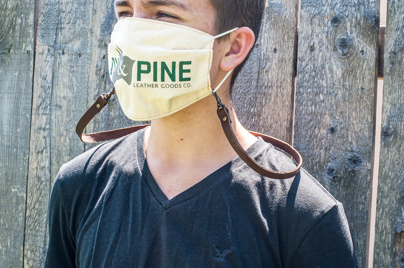 Personalized Premium Leather Face Mask Lanyard