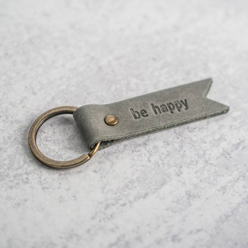 Flag Keychain | Personalized Premium Leather Keychain |  Custom Key Fob | Leather Gift Handmade in the USA