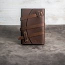 Refillable Leather Adventure Journal with Wrap Closure | Personalized Travel Gift | Travel Notebook | Leather Journal
