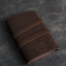 Refillable Leather Adventure Journal with Wrap Closure | Personalized Travel Gift | Travel Notebook | Leather Journal