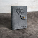 Refillable Leather Adventure Journal with Snap Closure | Personalized Travel Gift | Travel Notebook | Leather Journal