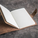 Refillable Leather Adventure Journal with Snap Closure | Personalized Travel Gift | Travel Notebook | Leather Journal