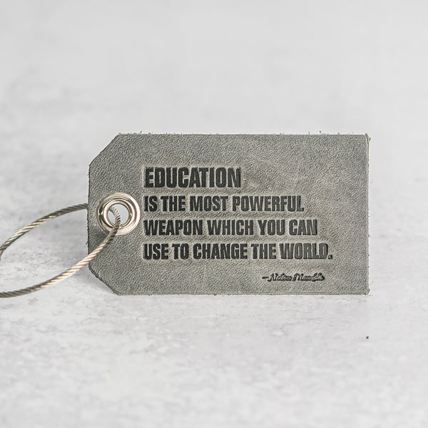 Education is Powerful Backpack Luggage Tag | Back to School