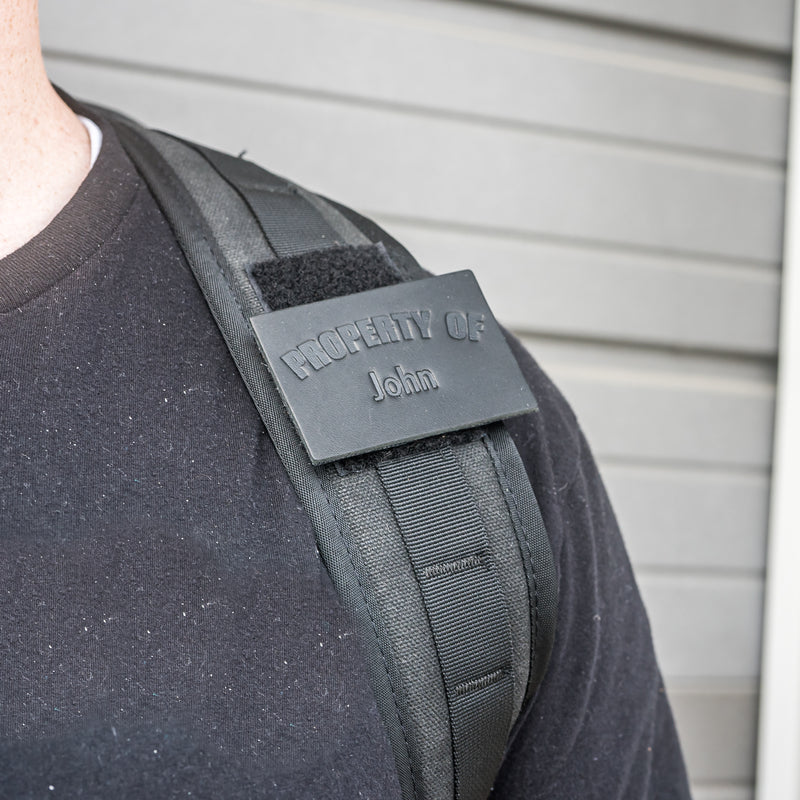 Property of Personalized Leather Patch with Velcro Back | Back to School