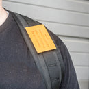 Education is the key | Leather Patch with Hook and Optional Loop Fastener