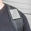 Education is the most powerful | Leather Patch with Hook and Optional Loop Fastener