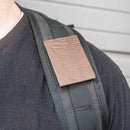 Dream Big Aim High Leather Patch with Optional Hook and Loop Fastener |