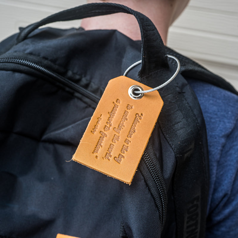 Education is the key Backpack Luggage Tag | Back to School