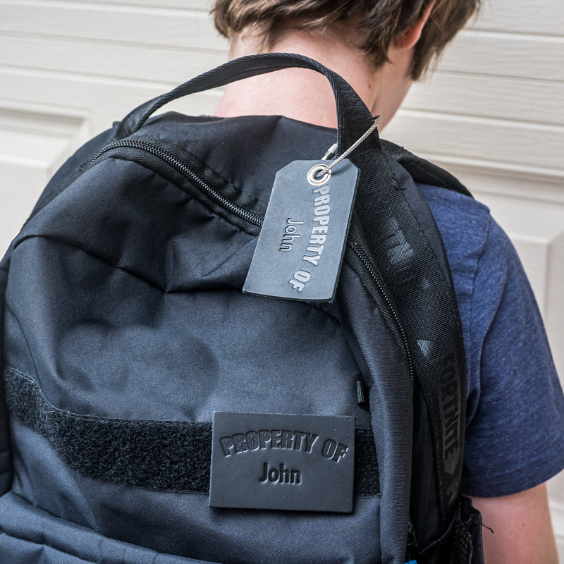 Property of Personalized Backpack Luggage Tag | Back to School