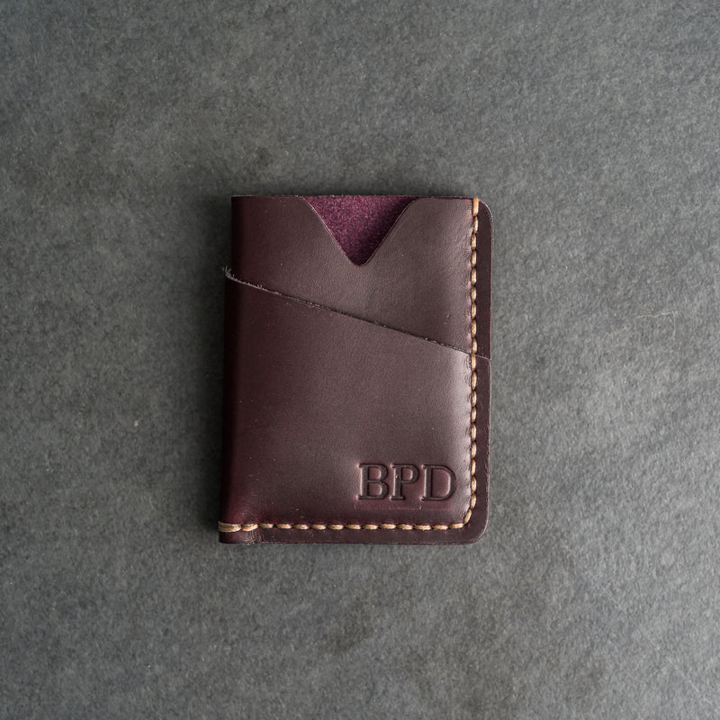 Card Holder Wallet - Personalized Leather Wallet