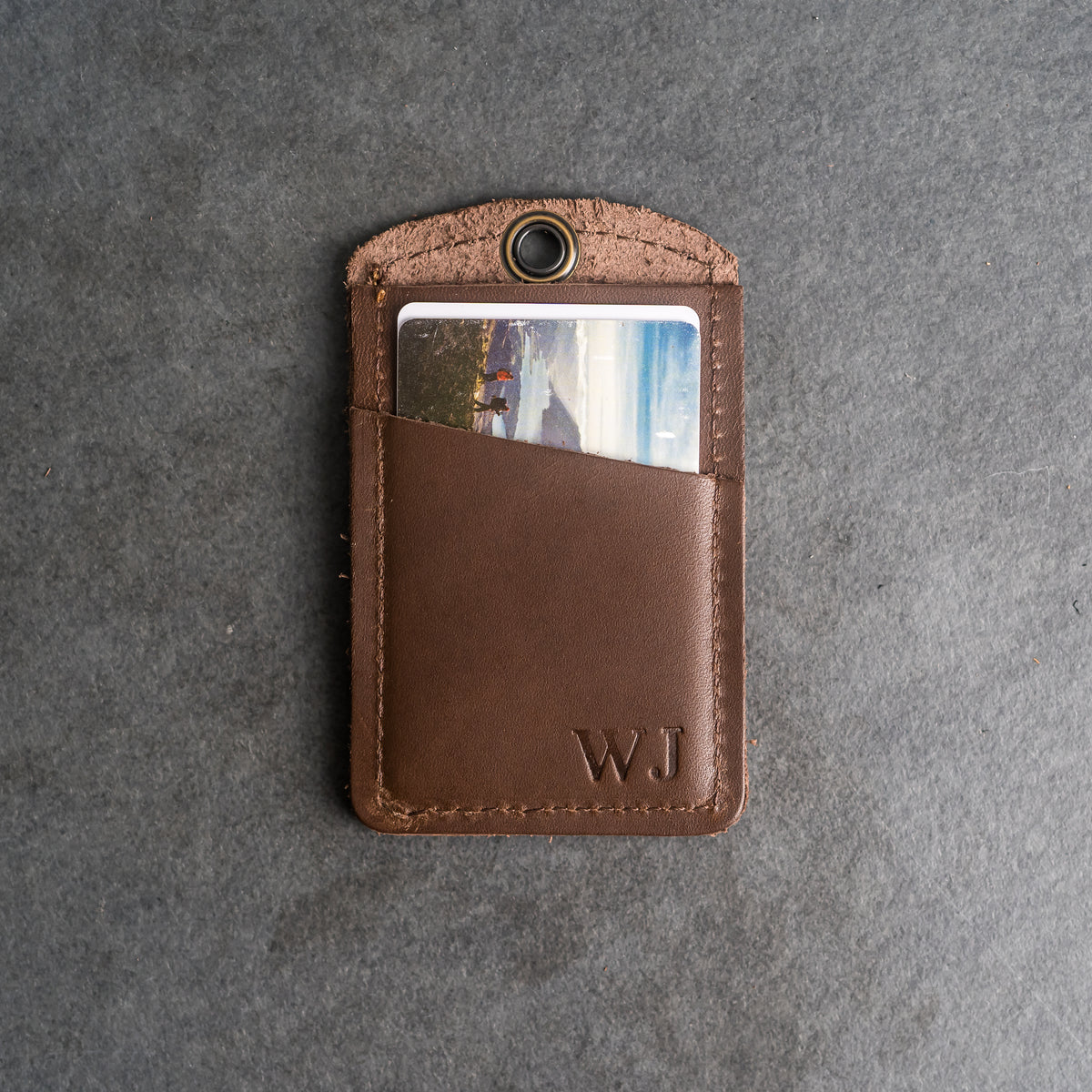 5MLGgoods Black Leather ID Badge Holder With Clip – Unisex, For Men And Women