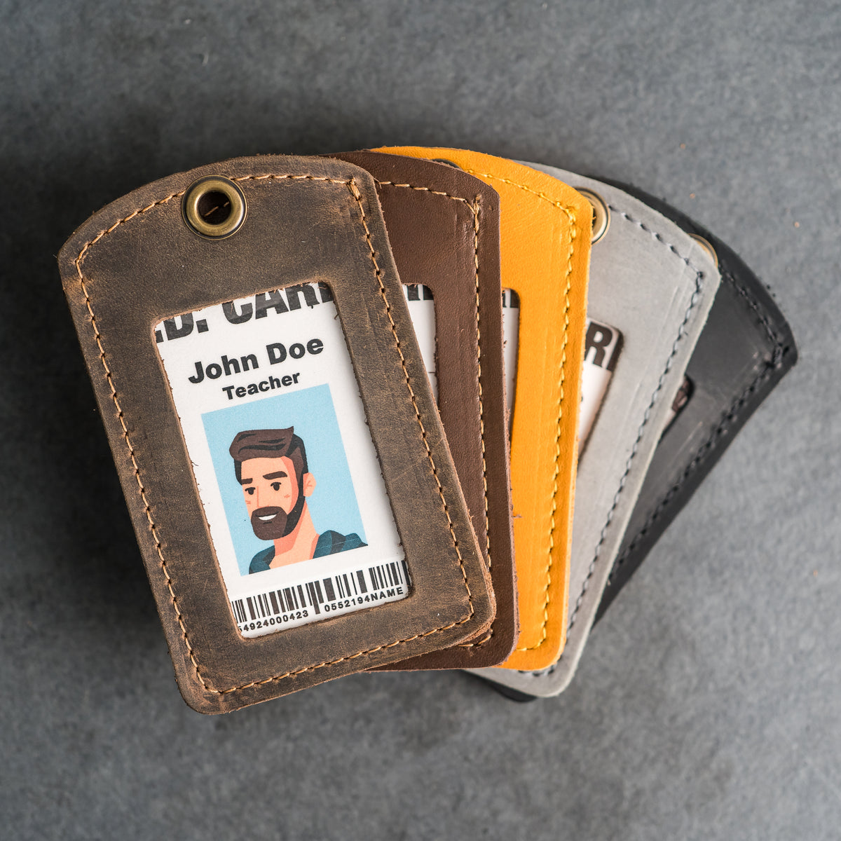 Leather ID Card Holder | ID Badge Holder – Ox & Pine
