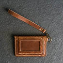 Wristlet Zipper Wallet - Personalized Leather Wallet