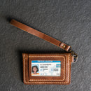 Wristlet Zipper Wallet - Personalized Leather Wallet
