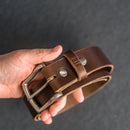 1.5" Leather Belt - Personalized Leather Belt