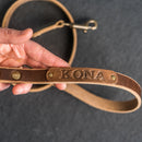 Classic Dog Leash - Personalized Leather Dog Leash
