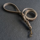 Braided Dog Leash - Personalized Leather Dog Leash