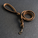 Braided Dog Leash - Personalized Leather Dog Leash