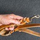 Braided Dog Leash - Personalized Leather Dog Leash
