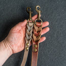Braided Dog Leash - Personalized Leather Dog Leash