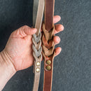 Braided Dog Leash - Personalized Leather Dog Leash