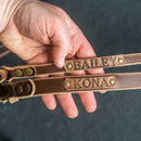 Braided Dog Leash - Personalized Leather Dog Leash