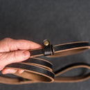Slip Lead Dog Leash - Personalized Leather Dog Leash