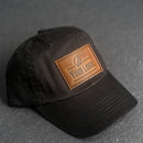 Your Logo on a Leather Patch Unstructured Style Hat