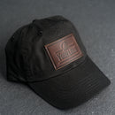 Your Logo on a Leather Patch Unstructured Style Hat