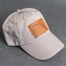 Leather Patch Unstructured Style Hat - Florida Stamp