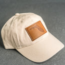 Leather Patch Unstructured Style Hat - Florida Stamp