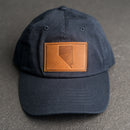 Leather Patch Unstructured Style Hat - Nevada Stamp