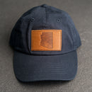 Leather Patch Unstructured Style Hat - Arizona Stamp