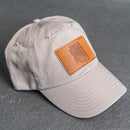 Leather Patch Unstructured Style Hat - Arizona Stamp