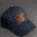 Leather Patch Unstructured Style Hat - New York Stamp