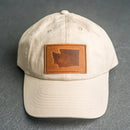Leather Patch Unstructured Style Hat - Washington Stamp