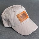 Leather Patch Unstructured Style Hat - Washington Stamp