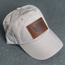 Leather Patch Unstructured Style Hat - Washington Stamp
