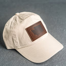 Leather Patch Unstructured Style Hat - Washington Stamp