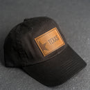 Leather Patch Unstructured Style Hat - Texas License Plate Stamp