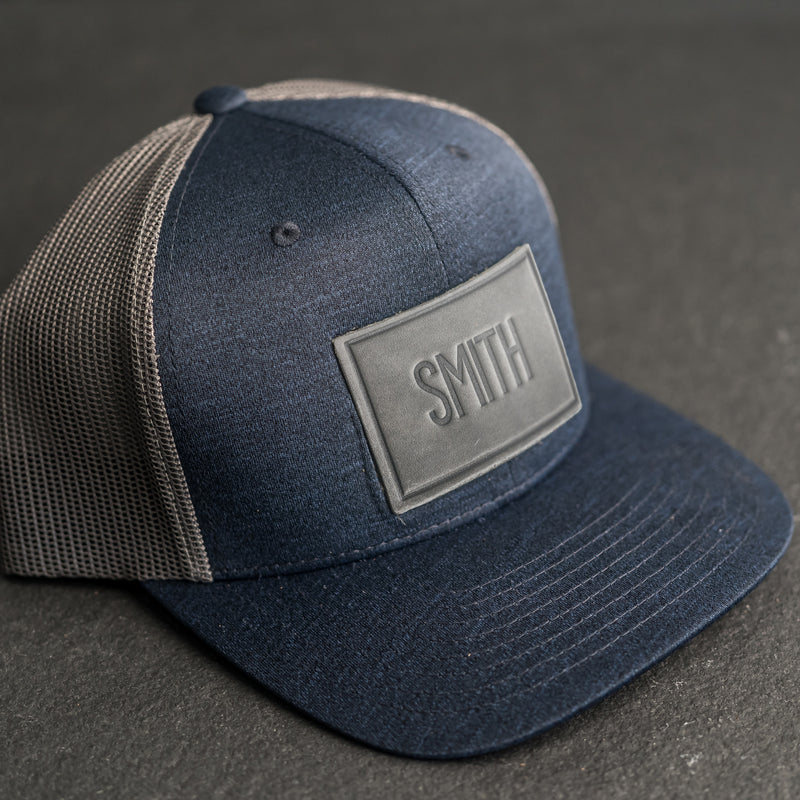 Personalized Leather Patch Performance Style Trucker Hat
