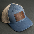 Personalized Leather Patch Ponytail Style Hat