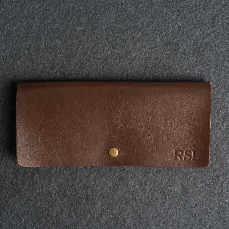 Long Wallet - Single Sided - Personalized Leather Wallet