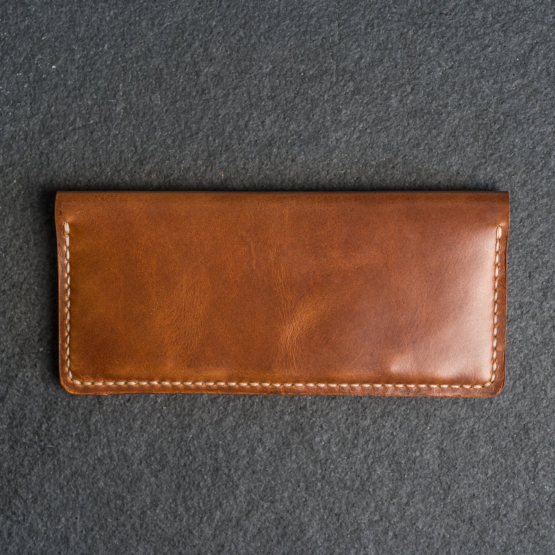 Long Wallet - Single Sided - Personalized Leather Wallet