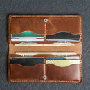 Long Wallet - Double Sided - Personalized Leather Wallet