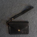 Wristlet Zipper Wallet - Personalized Leather Wallet