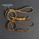 Braided Dog Leash - Personalized Leather Dog Leash