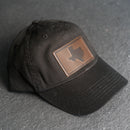 Leather Patch Unstructured Style Hat - Texas Stamp