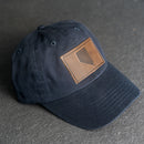 Leather Patch Unstructured Style Hat - Nevada Stamp