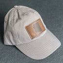 Leather Patch Unstructured Style Hat - Arizona Stamp
